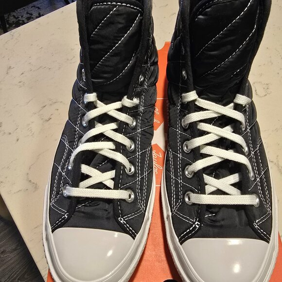 Converse Black Chuck 70 Faux Fur Sneakers MENS SIZE 10 NEW HI-TOP WINTER SHOES - Picture 4 of 8